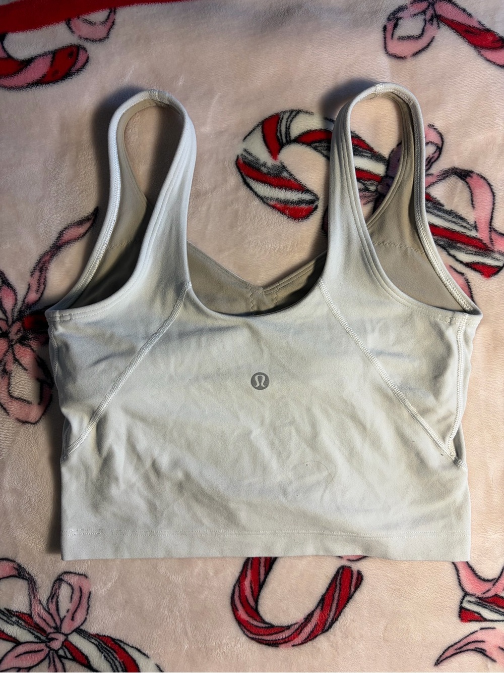lululemon athletica Cream/Off-White Supportive Sports Bra Tank